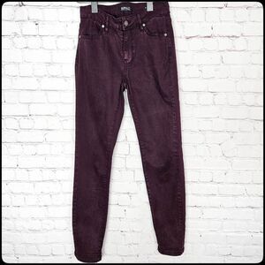 BUFFALO DAVID BITTON Classic Plum Royal Mid-Rise Stretch Skinny Jeans Size 4 /27